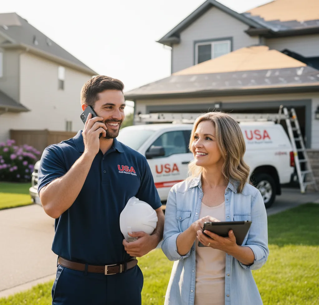 USA Roof Repair Experts customer support in Brookville